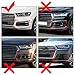 Cnwaga3 ABS Front Lower Bumper Fog Light Grille Bezel Grill Cover Insert for Audi Q7 Standard Modle 2016 2017 2018 2019 4M0807151, Right Side