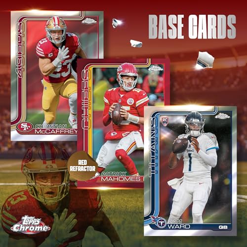Image of 2025 Topps Chrome Football - Factory Sealed - Mega Box