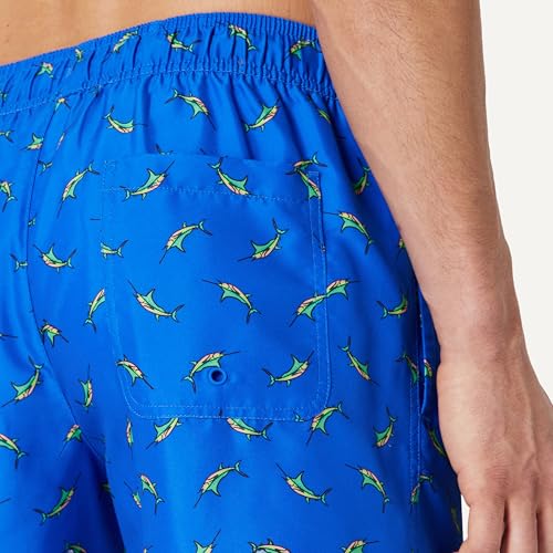 Image of Amazon Essentials Men's Swim Trunks with Mesh Lining, Pockets, Drawstring Closure