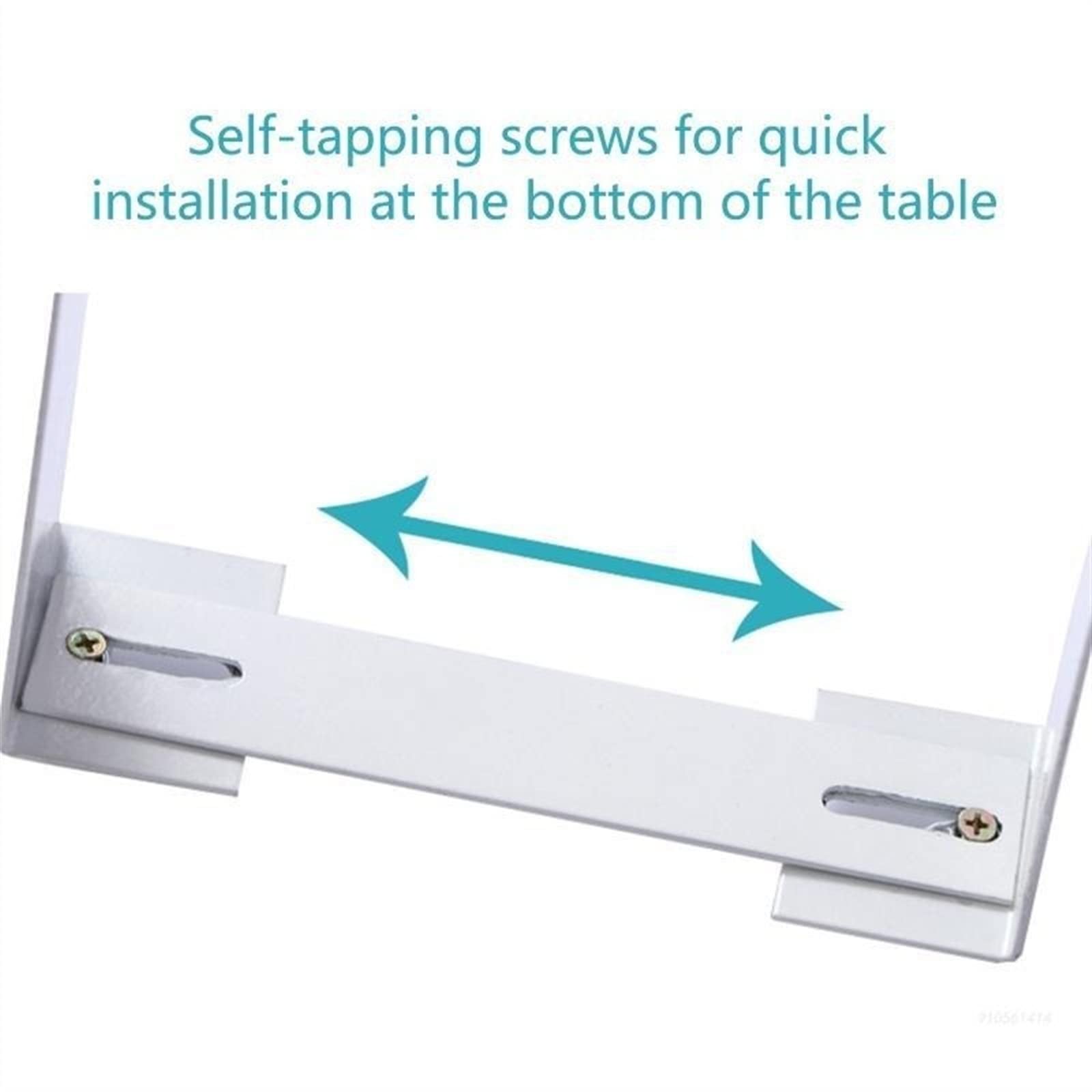 Supporto per Monitor Regolabile sotto la scrivania Supporto per CPU Torri per PC per impieghi gravosi Telaio di Sospensione sotto Il Telaio della scrivania Telaio di fiss,Black