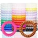 30PCS Spiral Hair Ties No Crease,Traceless Coil Hair Ties,Elastic Phone Cord Hair Ties,Spiral Telephone Hair Ties,Spiral Coil Ponytail Holder for Girls Women Teens