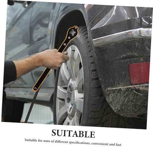 Car Jack Ratchet Wrench with Conversion Head Labor Saving Tire Lug Wrench Tool for Scissor Jack Essential Flat Tire Repair Tool for Cars Motorcycles3