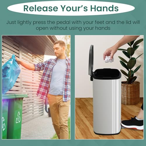 Automatic Stainless Steel Trash Can