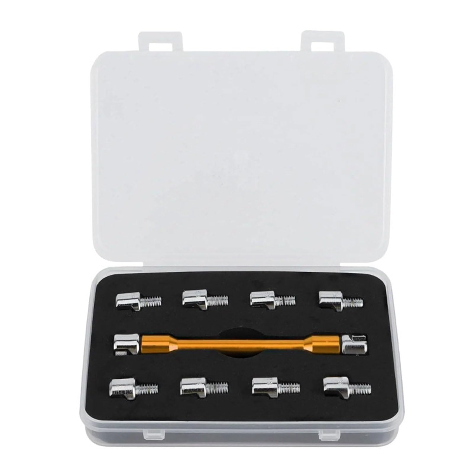 Geavonyg Gold Motorcycle Spoke Tool Wrench Set For 5.0-6.8Mm Spokes Metal Portable For Mechanics Metal Wrench