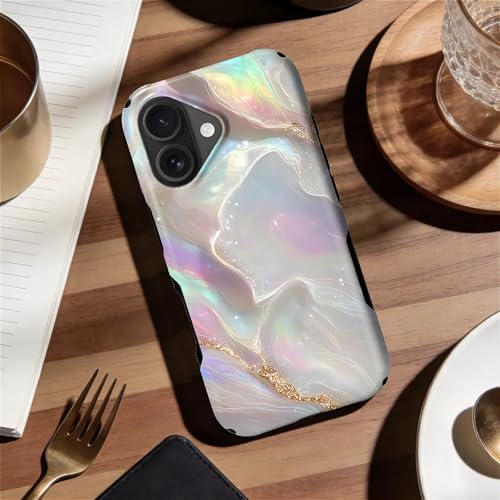 Coque iPhone 17 antichoc pour le quotidien style opale de feu