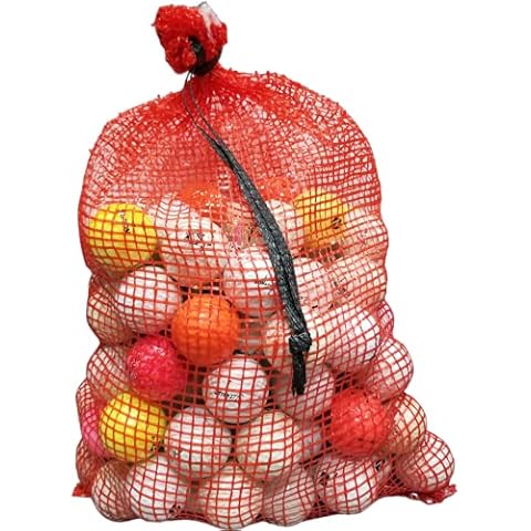 100 Shag/Practice/Hit Away/Range Used Golf Ball Mix in Mesh Bag - Golf Ball Planet Cover