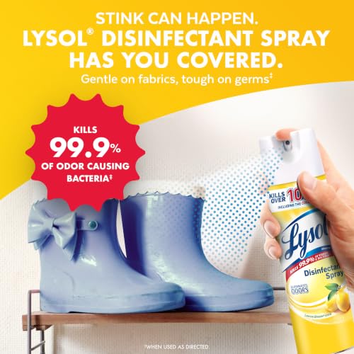 Lysol Disinfectant Spray, Sanitizer, Morning Breeze & Lemon, 19 oz, 4 Pack - image 7