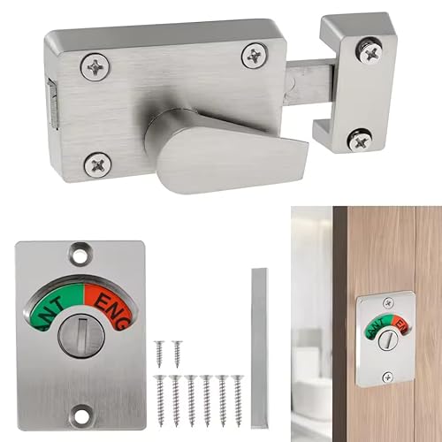 WC Türschlösser, Tür-Zusatzschloss Indikator, Schwenksicherheits Bolzenschloss Verriegelung anhand des Badezimmerfensters in Innen- und Außenvertrieben