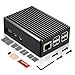 Geekworm Raspberry Pi 5 Case, Heavy Duty Aluminum Passive Cooling Case for Raspberry Pi 5 16GB/8GB/4GB/2GB (P573)