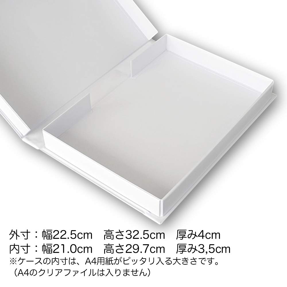 Amazon | mon・o・tone A4ブック型ケース（ホワイト） | ブック