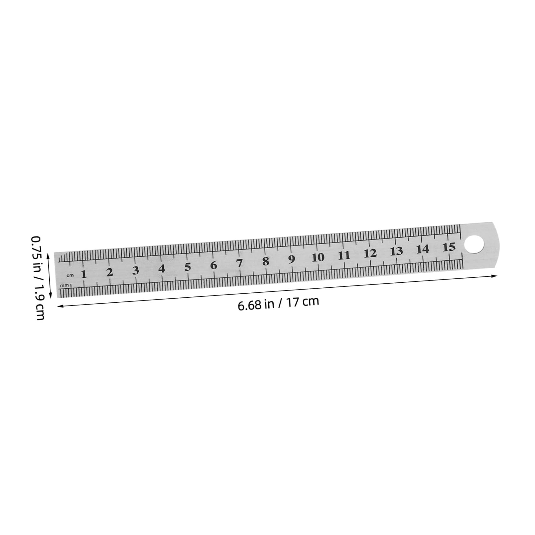 Operitacx 30 Pièces Lot de Règles Acier Inox Règle Droite Double Graduation Outil de Dessin et Mesure pour Guitare Ingénierie et Menuiserie