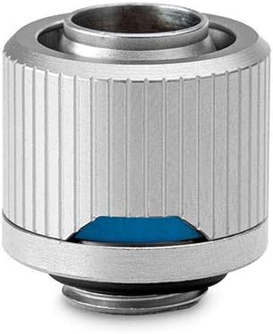 EK EKWB Quantum Torque STC-12/16 Compression Fitting for Soft Tubing, 12/16mm (7/16" ID, 5/8" OD), Satin Titanium, 6-Pack