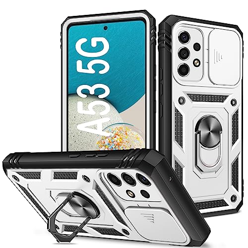 Coque Samsung A53 5G antichoc avec béquille métal et protection caméra