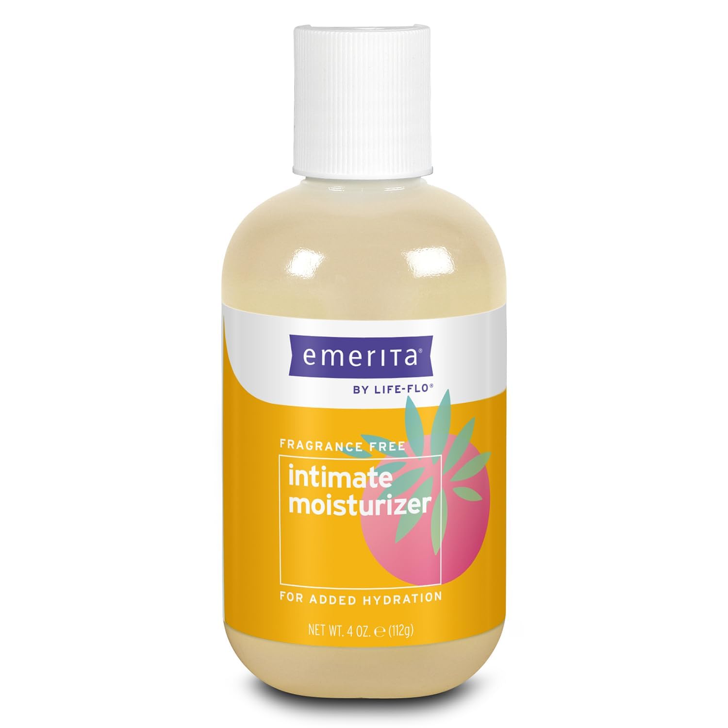 Emerita Intimate Moisturizer, Personal Care for Vaginal Dryness, 4 fl oz | Vulva Balm, Water Based Cream with Aloe Vera Gel for Vaginal Moisture and