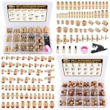 CheeMuii 136 Pcs Brass DOT Air Line Fittings Kit Push Lock DOT Air Fittings