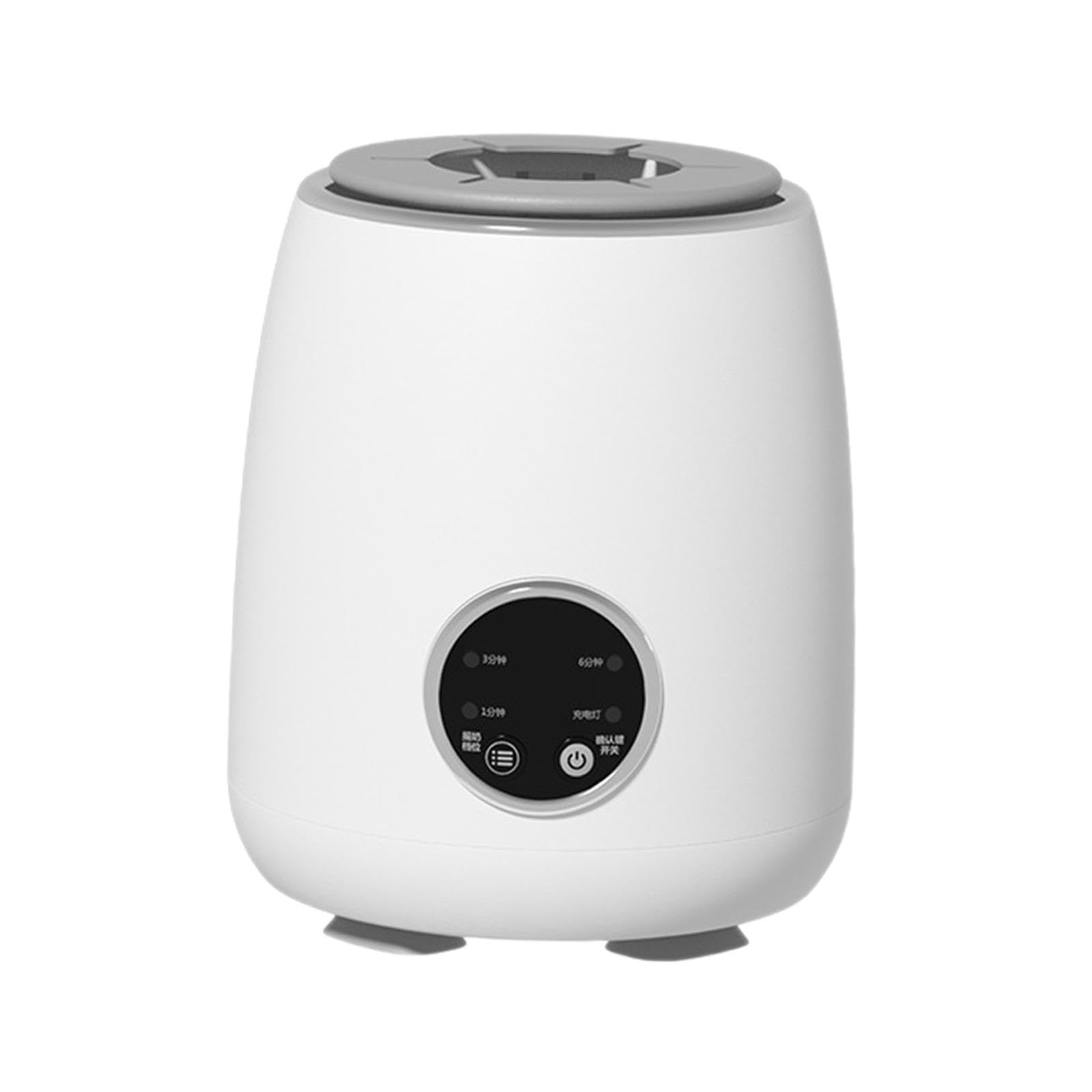2-częściowy elektryczny shaker do butelek na mleko, 6-biegowy blender do mleka, do karmienia w podróż, noc, biały