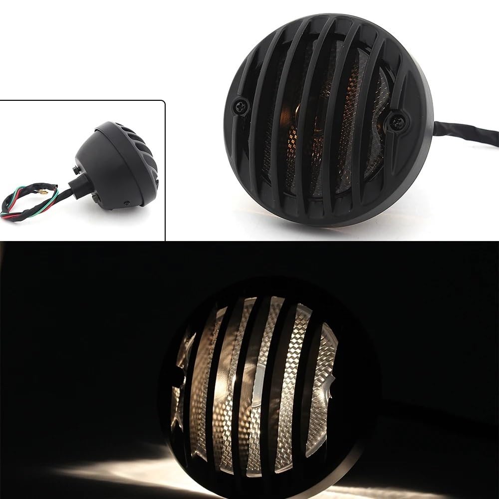 Clignotants Feux Feux arrière ronds noirs pour Moto pour Ha&rley Bobber Chopper, éclairage de frein arrière, indicateur de lampe, accessoires