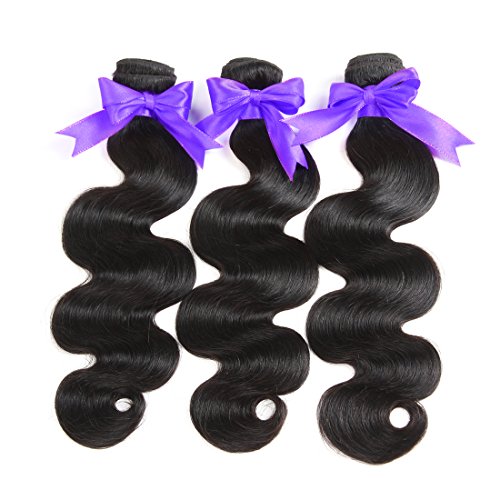 Lux Hair Malaysian Body wave Human Hair 4 Bundles 6A Grade 100 Unprocessed Virgin Hair Weave Extensions Mixed Length(22 24 26 28inches)