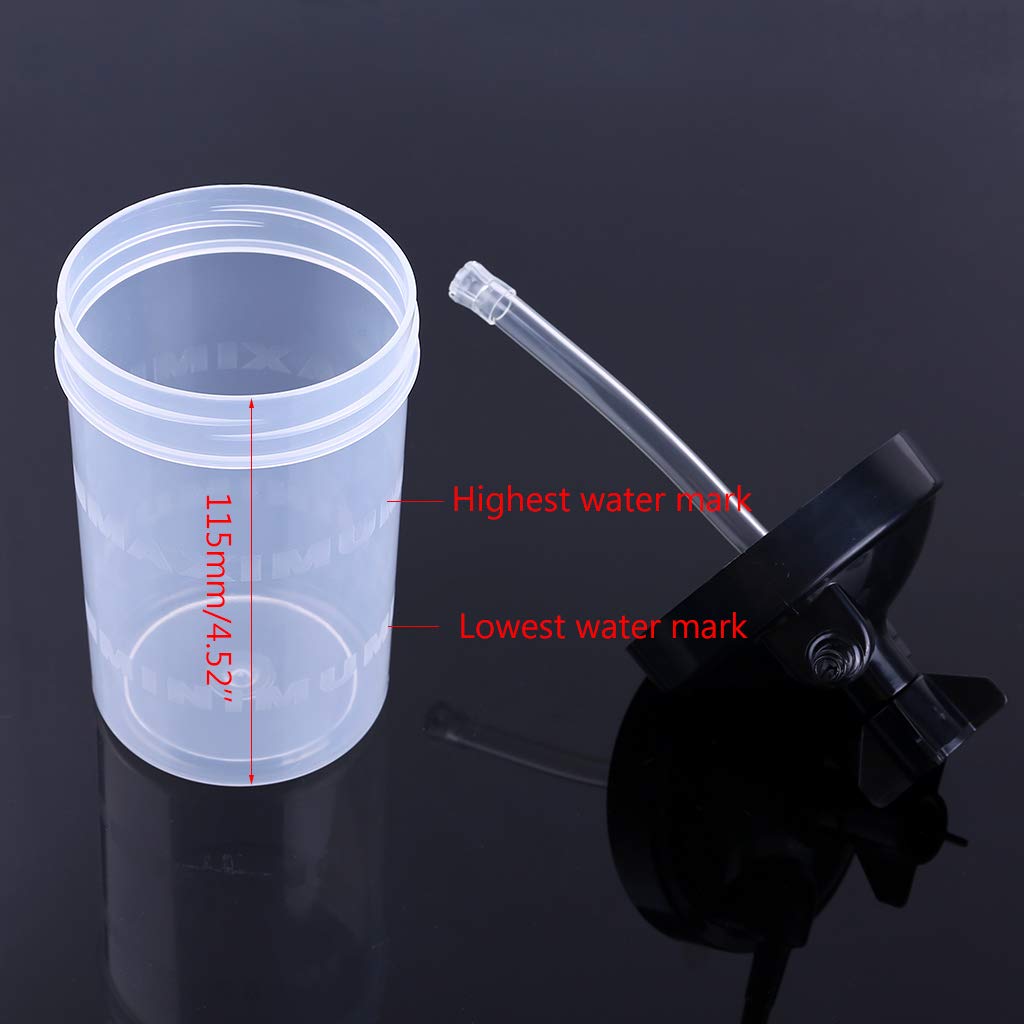 Umidificatore Bottiglia d'acqua per regolatore di ossigeno Flacone di ossigeno ad alto flusso per concentratori di ossigeno