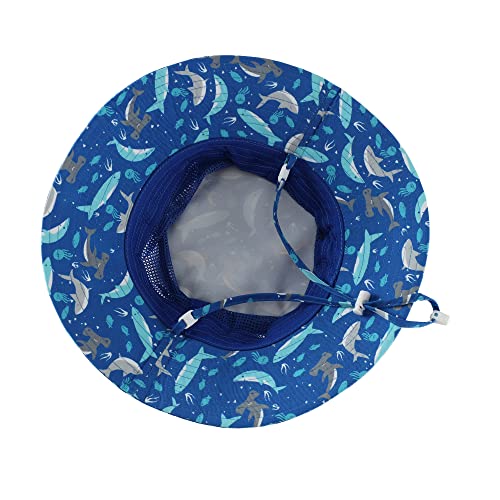 Image of Home Prefer UPF50+ Wide Brim Sun Hat Boys Girls Sun Protection Hat Zoo Beach Swim Safari Bucket Hat for Baby Toddler Kid