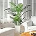 Produktbild Fopamtri Künstliche Areca Palme 160 cm Fake Palm Tree 17 Stämme Faux Tree für Indoor Outdoor Modern Decor Feaux Dypsis Lutescens Pflanzen im Topf für Home Office Perfektes Einweihungsgeschenk