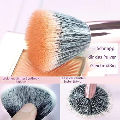 Blusher Brush Powder Brush, Bronzer Brush kabuki makeup brushes Blush Blusher Brush,Flawless Blending Of Powder Cosmetics for Foundation,Powder,Highlight,Cream,Blush,Mineral Makeup Cosmetics - Image 4