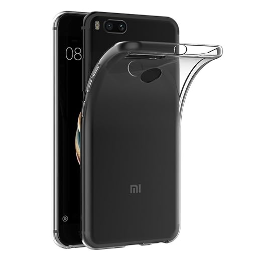 Case for Xiaomi Mi A1 / Mi 5X (5.5 inch) Soft TPU Rubber Gel Bumper Transparent Back Cover