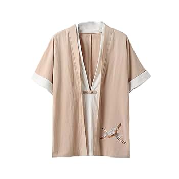 clane クラネ　KIMONO SLEEVE SHORT JACKET HAORUN Men Japanese Short-Sleeved Kimono Cardigan Yukata