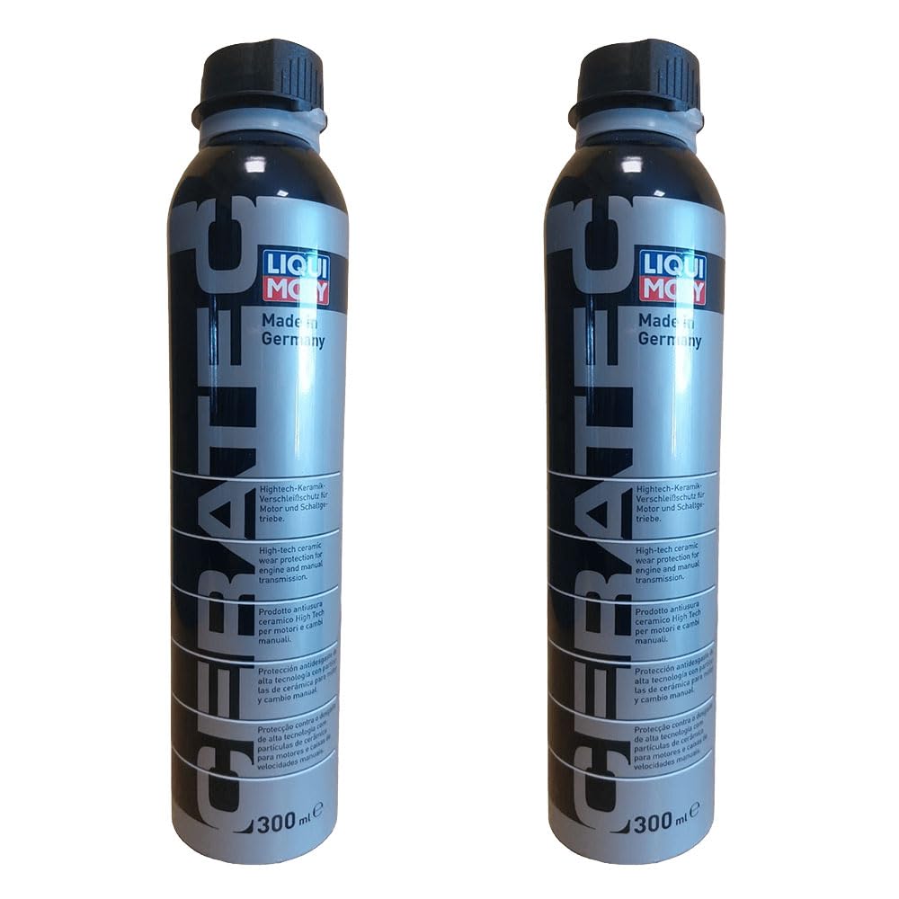 LIQUIMOLY 3721 ADDITIVO CERATEC Protezione Ceramica Olio Motore Diesel-Benzina, per Trasmissione Cambio. Riduce ATTRITO di COMPONENTI Motore. Riduce I CONSUMI di Carburante. KIT PROMO 2 PEZZI X 300 ML