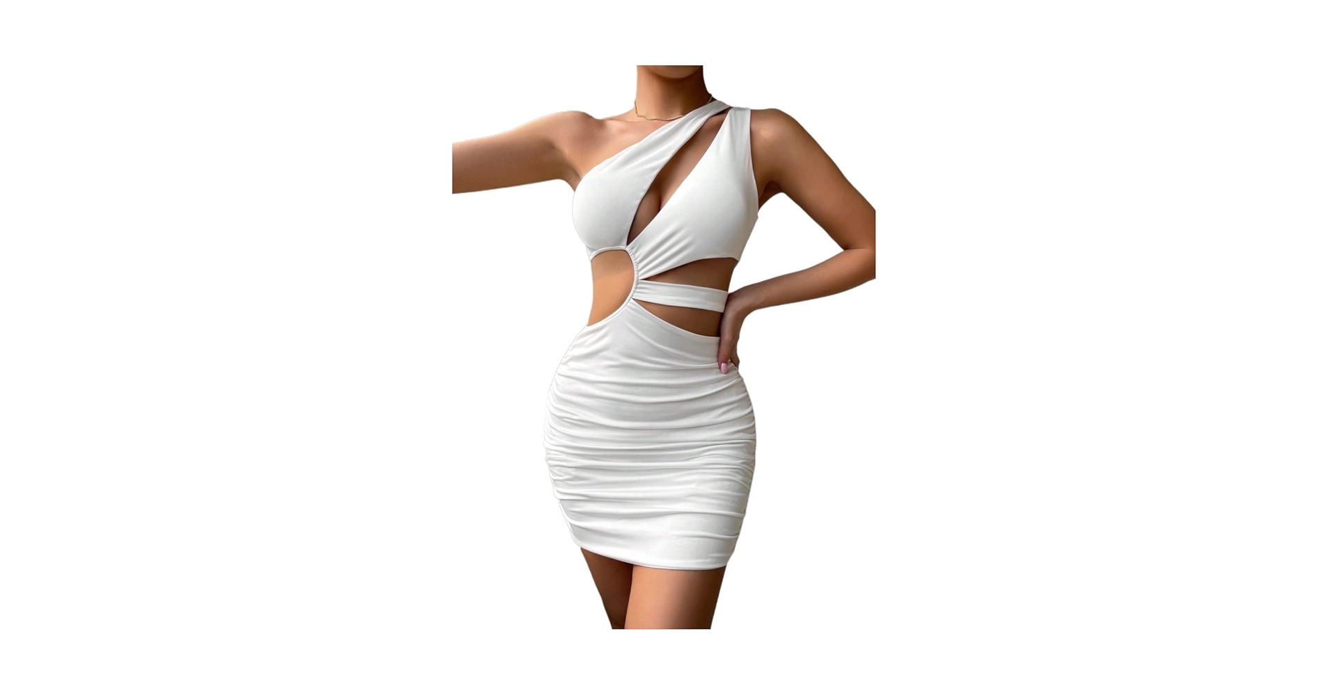 ワンピース No-Sleeve Chekced Feminine Tight Dress No-Sleeve