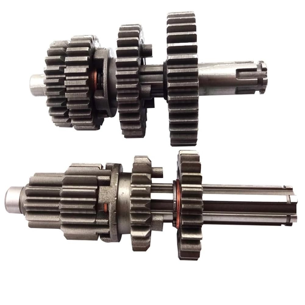 RedCap Motorcycle Transmission Gear Box Main Counter Shaft Assembly for 4-Stroke Engines 50cc 110cc 125cc YX110 YX125 Pit Dirt Bike TCMotor ATC 70 ATC 90 Mini Trail Motorcycle Scooter Engine