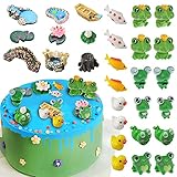 30 Pieces Fairy Garden Model Decoration Supplies Resin Mini Frogs Cute Frog Miniature Figurines...