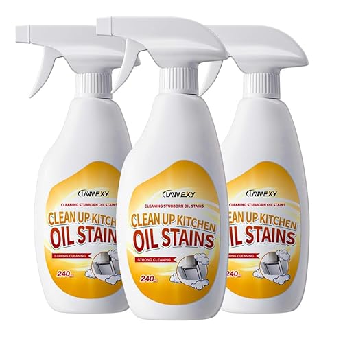 LANWEXY-heavy duty glass stove top oven bbq grill microwave cooktop cleaner spray、for outdoor grill electric stove top、non toxic fume free、easy off Oil pollution【3 bottles 】