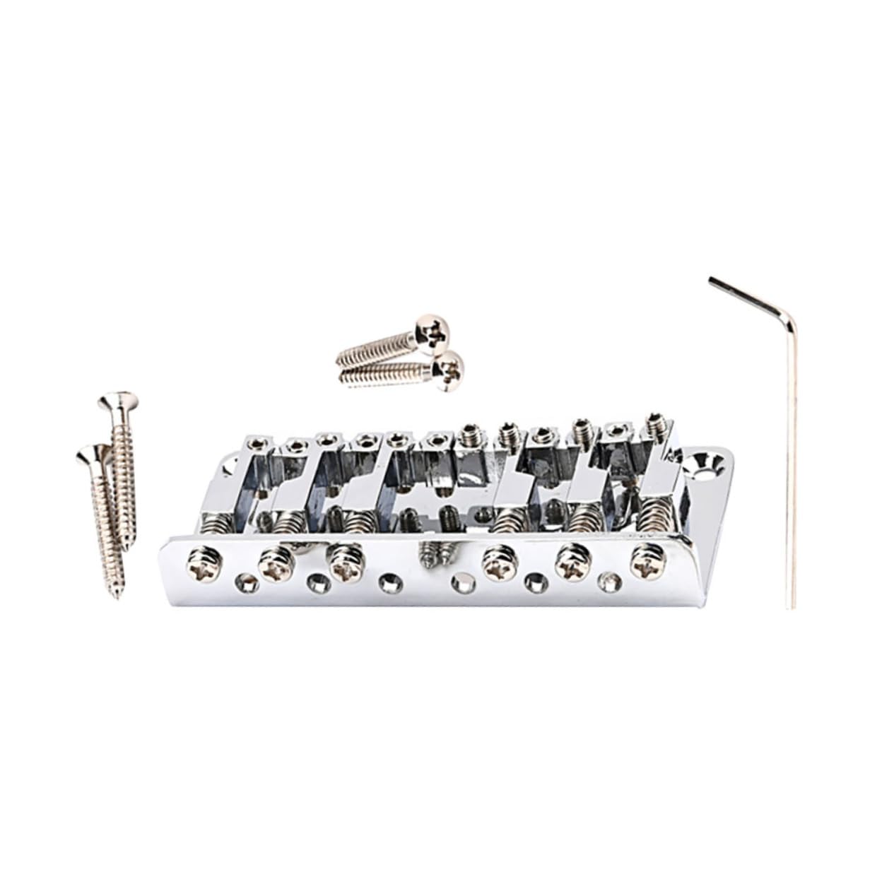 Anneome Professional 6 String Electric Guitar Bridge Saddle Silver Guitar Part Replacement Accessory