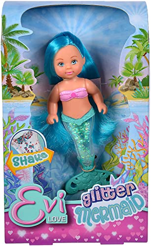 Muñeca Sirena Evi Love con Cola Brillante 14 cm miniatura 6