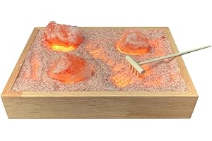 Himalayan Salt Zen Garden with Natural Finish Lightbox