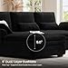 Belffin Large Modular Sectional Sofa with Deep Chaise, 104