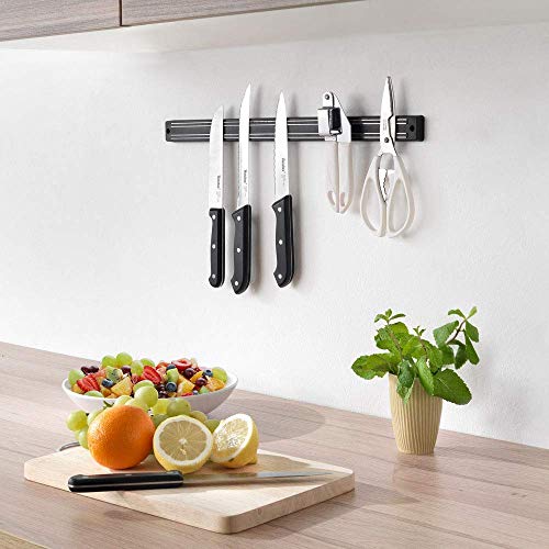 Metaltex 258198 Magnetika Magnetic Knife Holder Twin Magnetic Tool Strip, Wall Fixings Included - Silver - Image 5