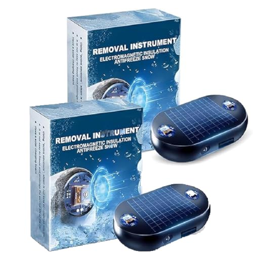 GUSHE 2 Stück Antifreeze Snow Removal Instrument, Auto-Interferenz-Anti-Frost-Gerät, Tragbare Kinetische Molekularheizung, Elektromagnetisches Frostschutzgerät für die Schneeräumung im Auto & LKW