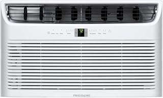 Frigidaire 12000 BTU Cooling Built-In Room Wall Air Conditioner with Air Ionizer, Washable Filter, and Remote Control (White)