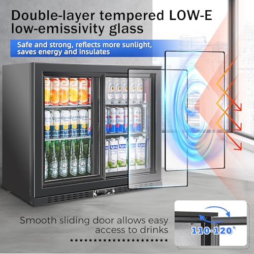Image of 7.4 Cu.Ft Back Bar Cooler, 2 Sliding Glass Doors, ETL