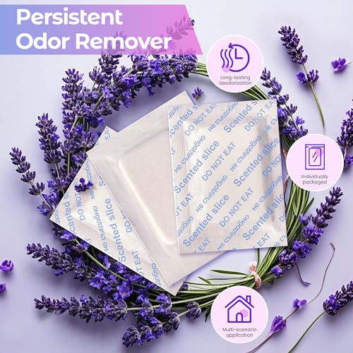 lavender scented sachets  long-lasting odor remover and freshener for shoes closets drawers and storage spaces  pack of 10