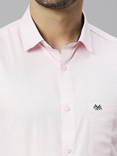 Image of Thomas Scott Men's Cotton Slim Fit 100% Formal Shirt with Spread Collar and Full Sleeves