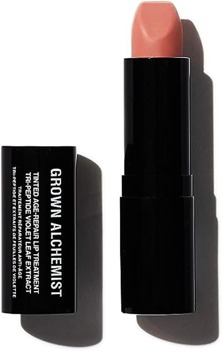 Grown Alchemist Tinted Age-Repair Lip Treatment: Tri-Peptide, Violet Leaf Extract - Nude Lip Balm - Moisturises And Plumps For Fuller Looking Lips - Anti-Ageing Bioactive Botanicals And Peptides -3.8G