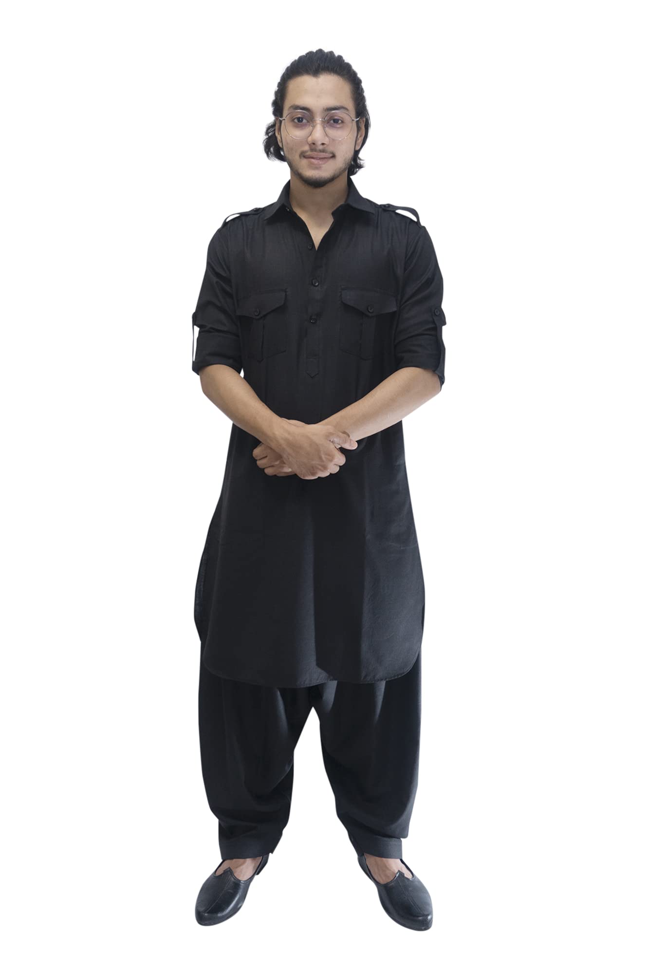 K-ROYALSFull Pathani Suit for Mens/Cotton Blend Pathani kurta payjama set for mens