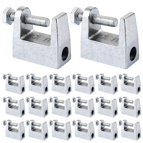JMIATRY 20 Stück Trägerklemme M12, Klemmhalter, Stahlträger für Klemmen & Spanner, Holzarbeiten Werkzeug