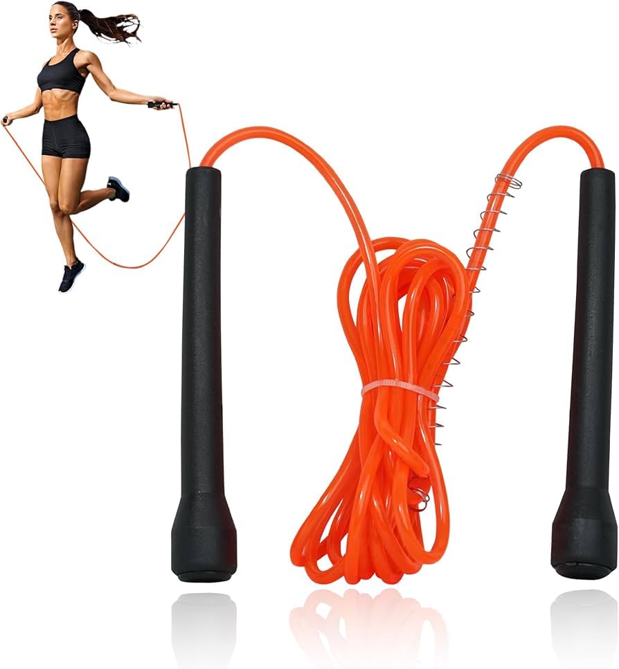 Skipping Rope for Men and Women Jumping Rope With Adjustable Height Speed Skipping Rope for Kids, Women, Girls Rassi Jumping Men for Exercise, Gym, Sports Fitness (Orange)-image-36