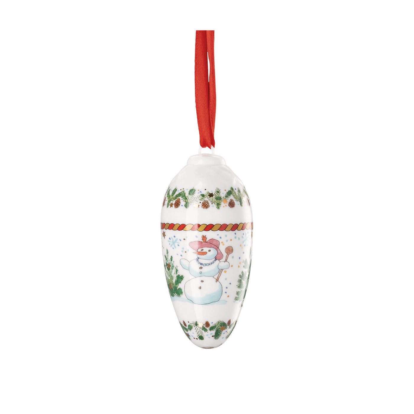 Hutschenreuther Multicoloured Christmas Collection Porcelain Cones 8.5 Cm