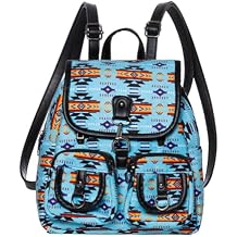 Aztec Small Backpack for Women, Casual Mini Daypacks Purse, With Adjustable PU Leather Shoulder Straps, for Daily