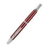 PILOT Vanishing Point Collection Refillable & Retractable Fountain Pen, Red Barrel with Rhodium Accents, Blue Ink, Fine Nib (60144) – view 5